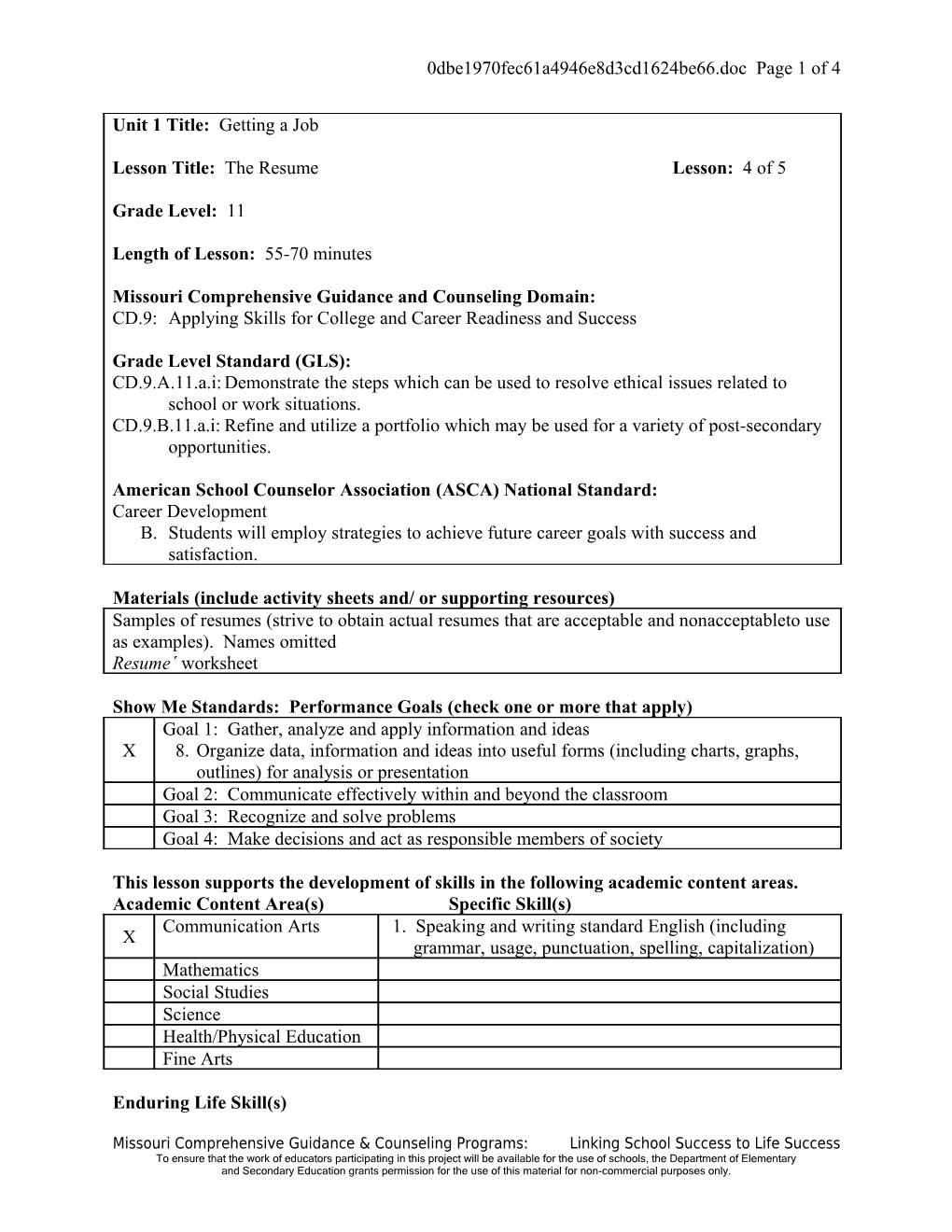 Materials (Include Activity Sheets And/ Or Supporting Resources) s6