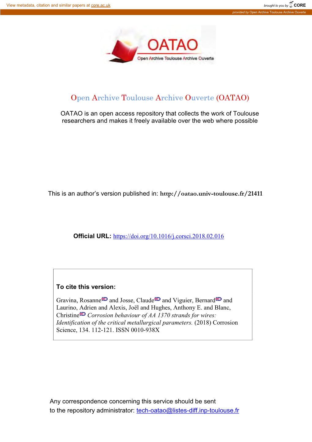 Corrosion Behaviour of AA 1370 Strands for Wires: Identification of the Critical Metallurgical Parameters