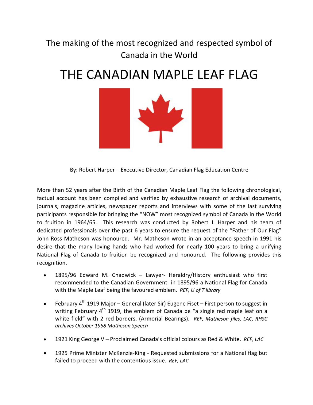 The Canadian Maple Leaf Flag