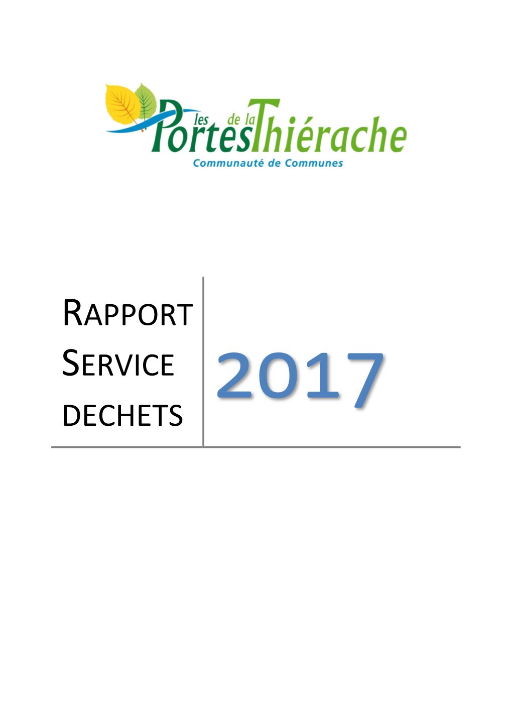 Rapport Service Déchets