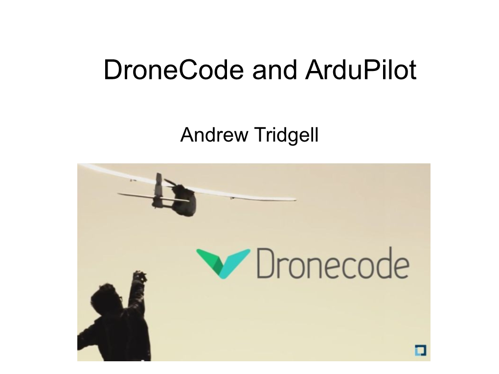 Dronecode and Ardupilot