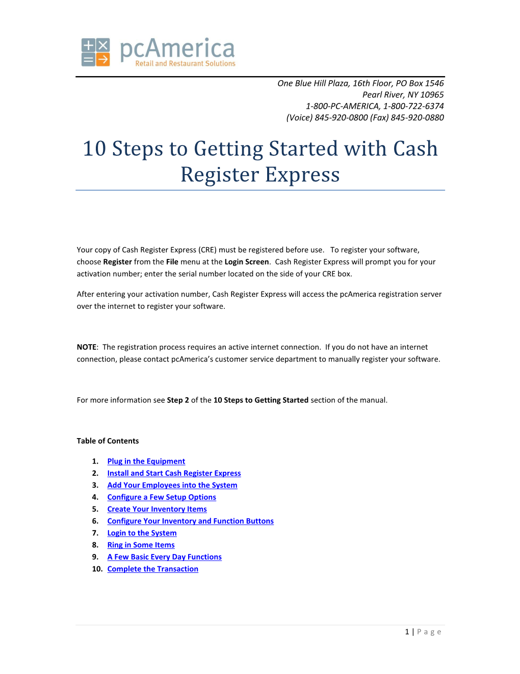 10 Steps to Getting Started with Cash Register Express