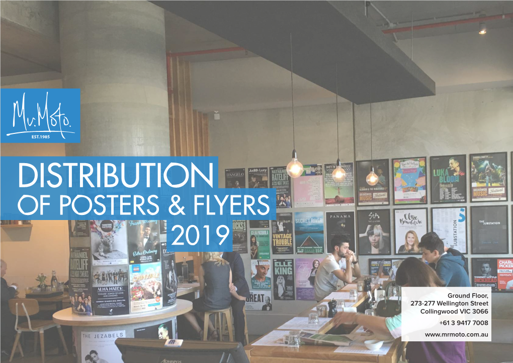 Distribution of Posters & Flyers 2019