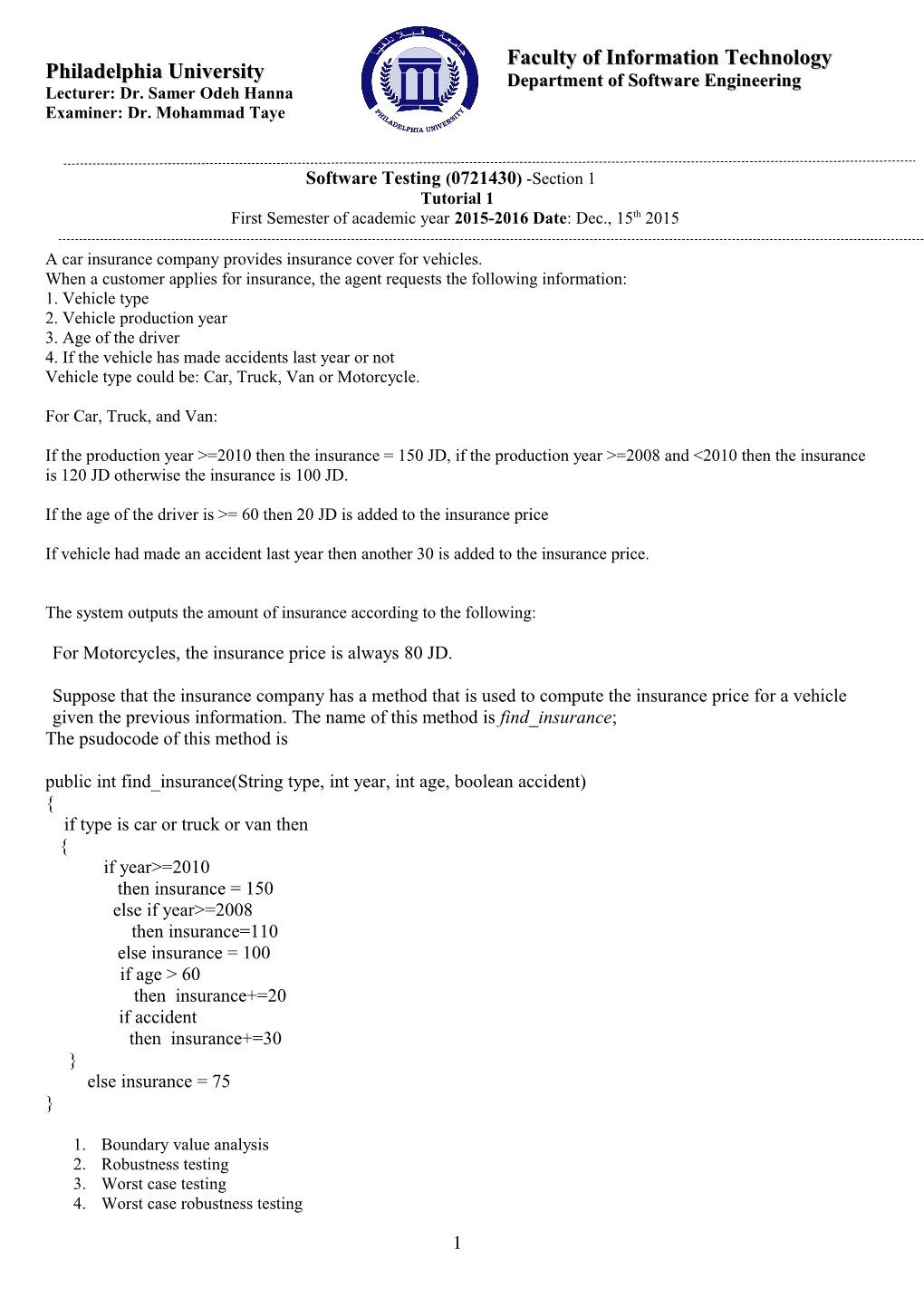 Requirements Definition: Hotel Reservation