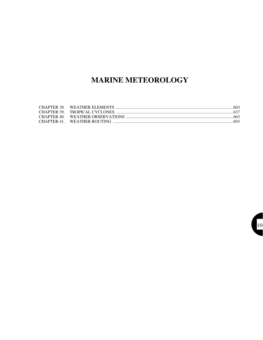 Marine Meteorology