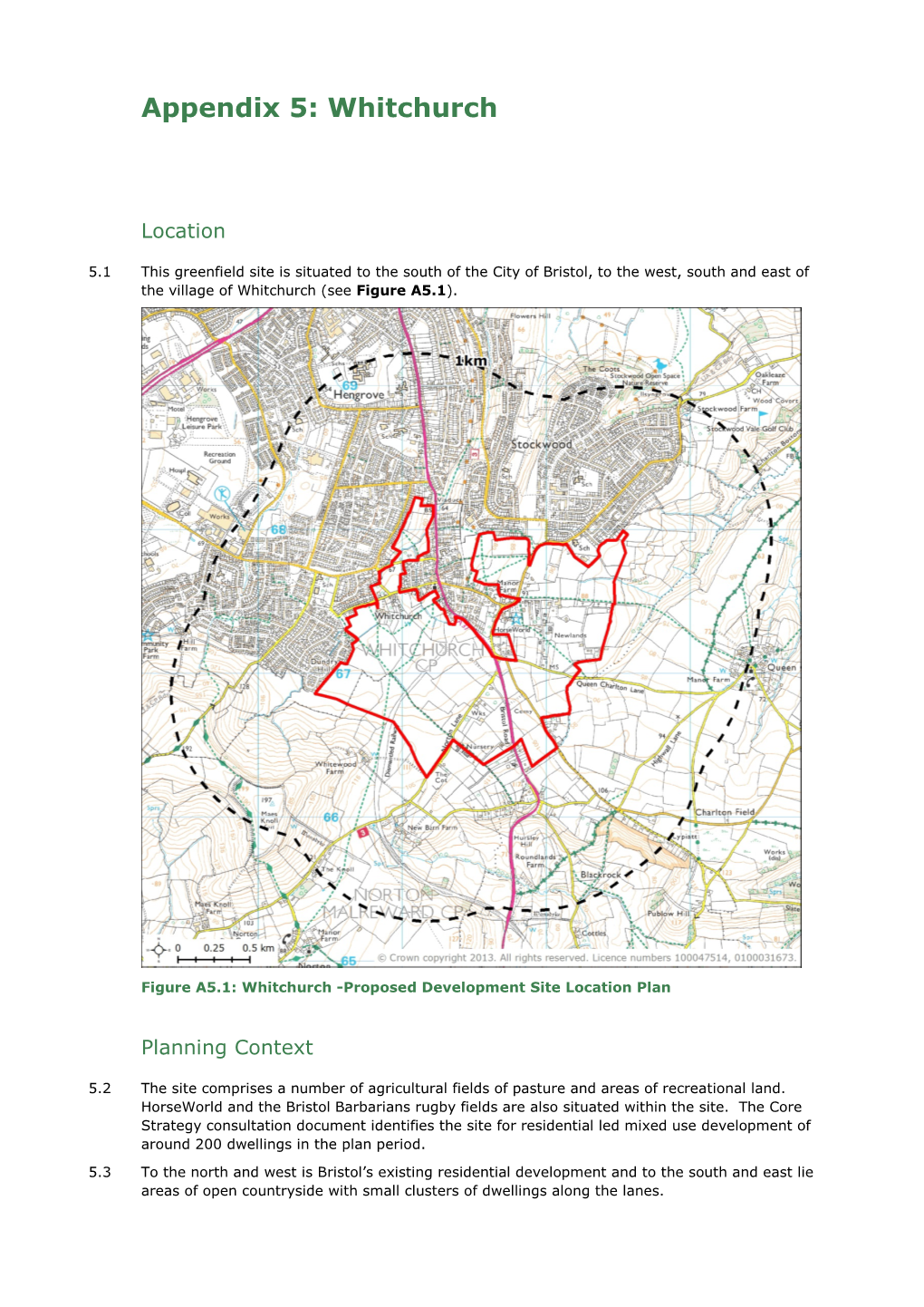 Appendix 5: Whitchurch