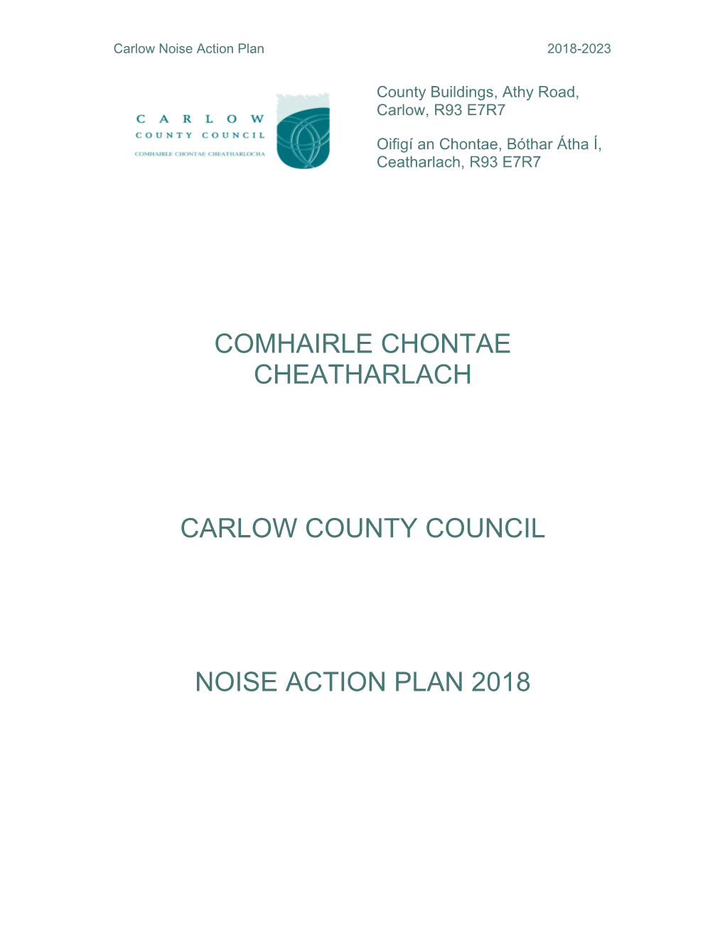 Comhairle Chontae Cheatharlach Carlow County Council