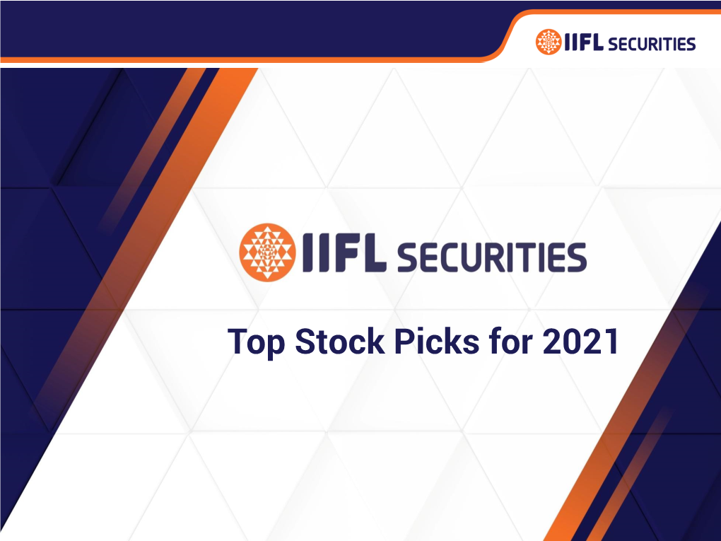 Top Stock Picks for 2021 Outlook