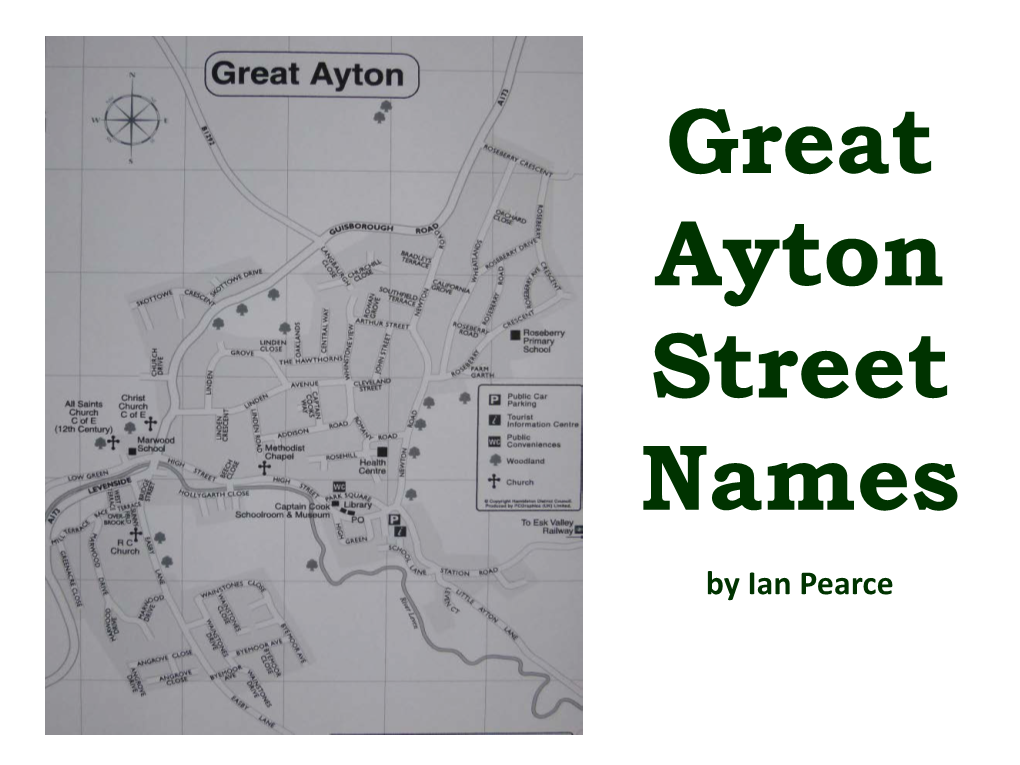 Great Ayton Street Names