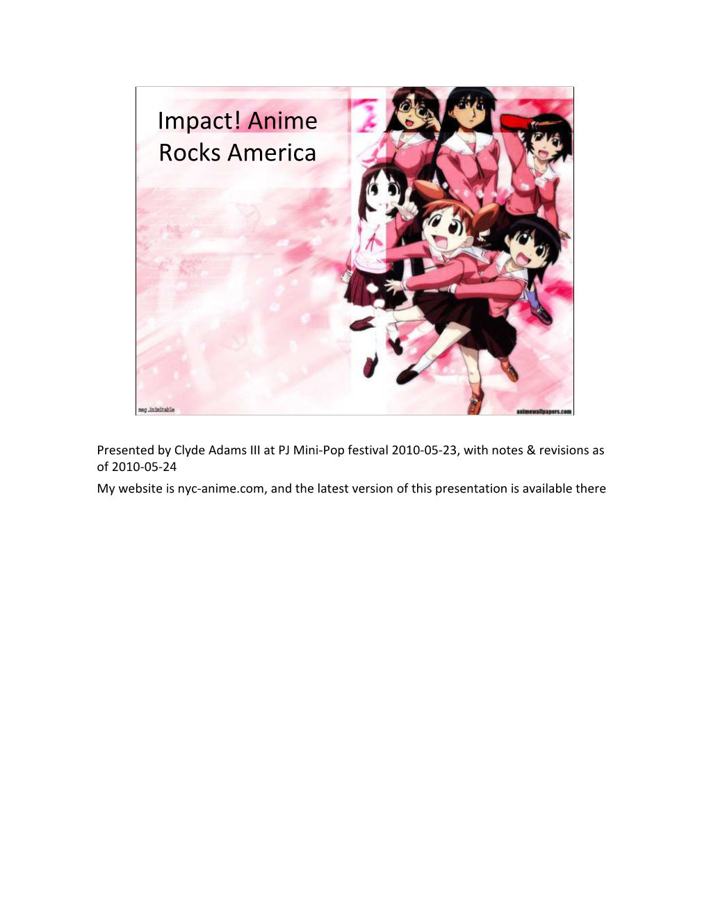 Impact! Anime Rocks America