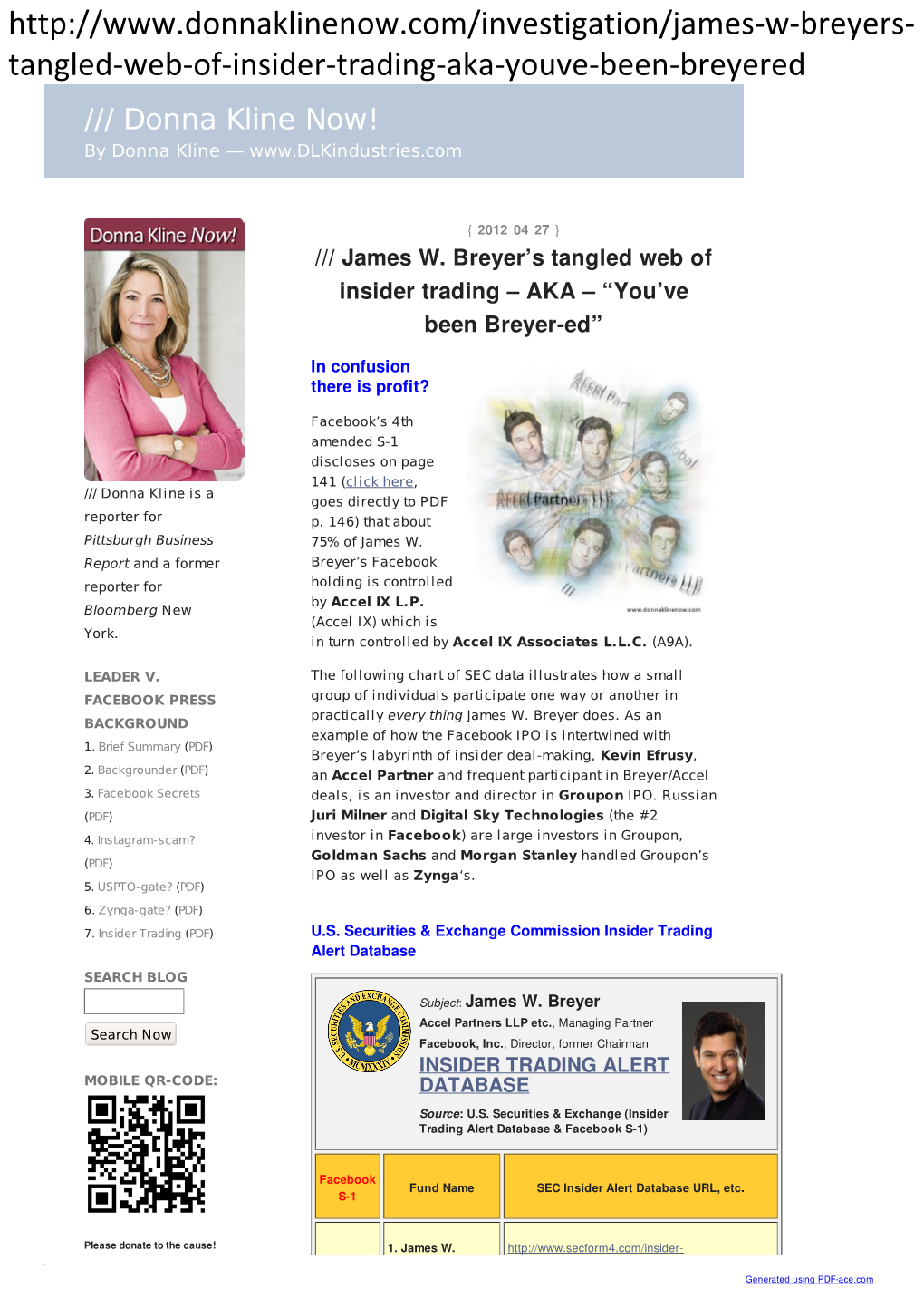 James W. Breyer / Accel Partners