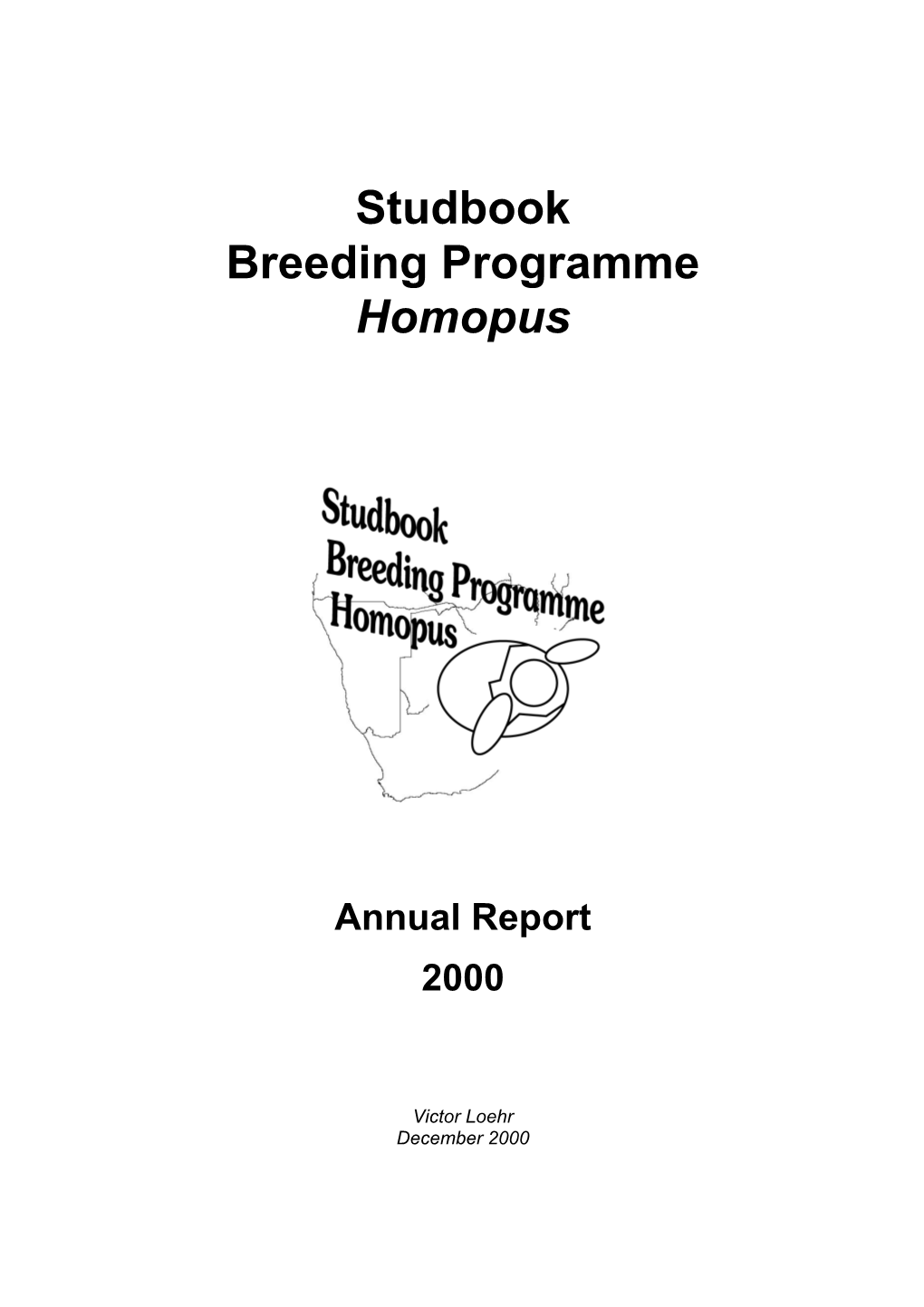 Studbook Breeding Programme Homopus