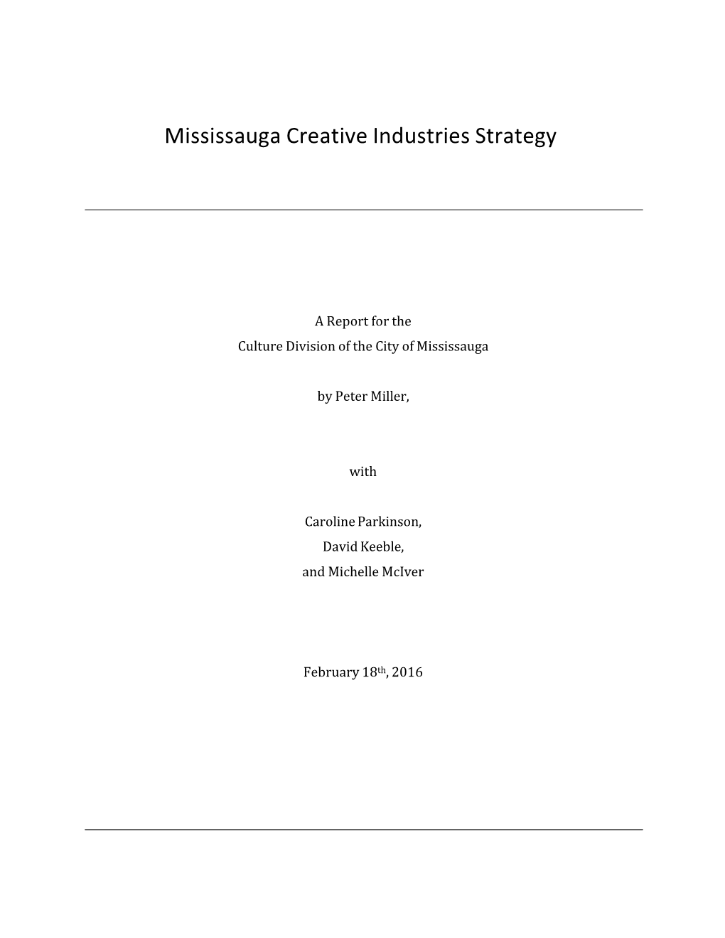 Creative Industries Strategy