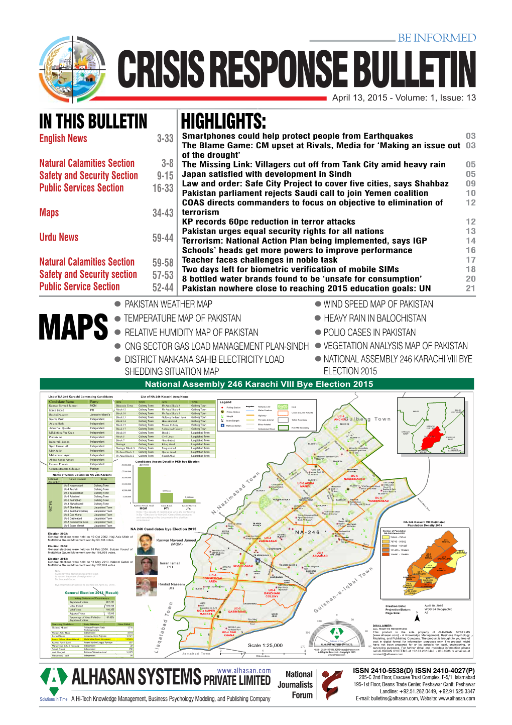 Crisis Response Bulletin Page 1-16