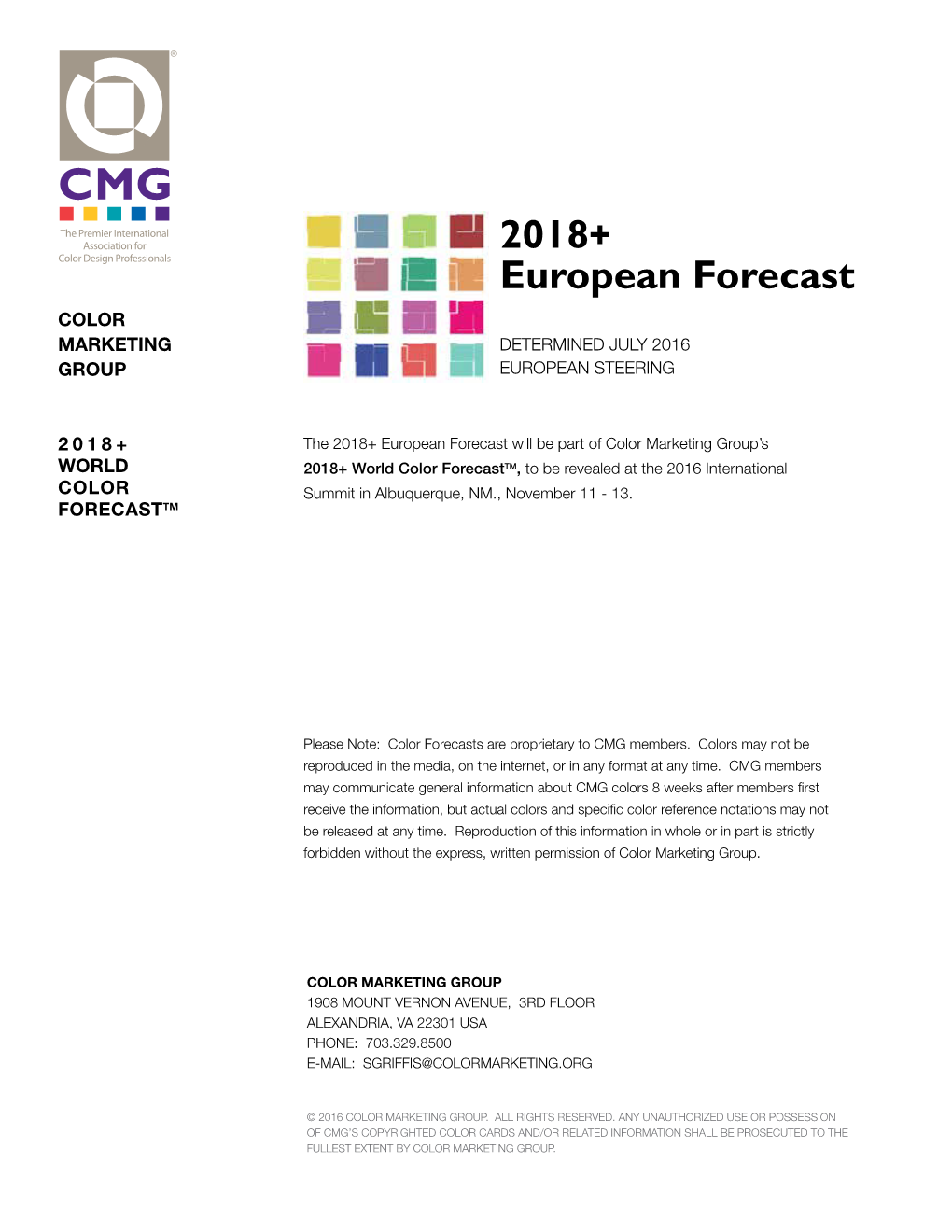 2018+ European Forecast