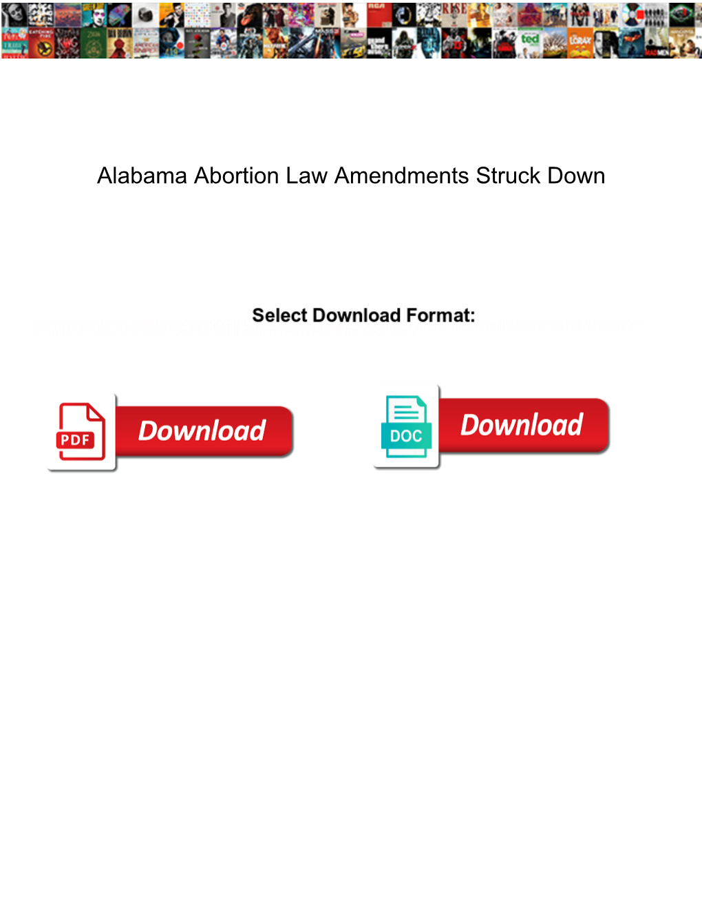 Alabama Abortion Law Amendments Struck Down