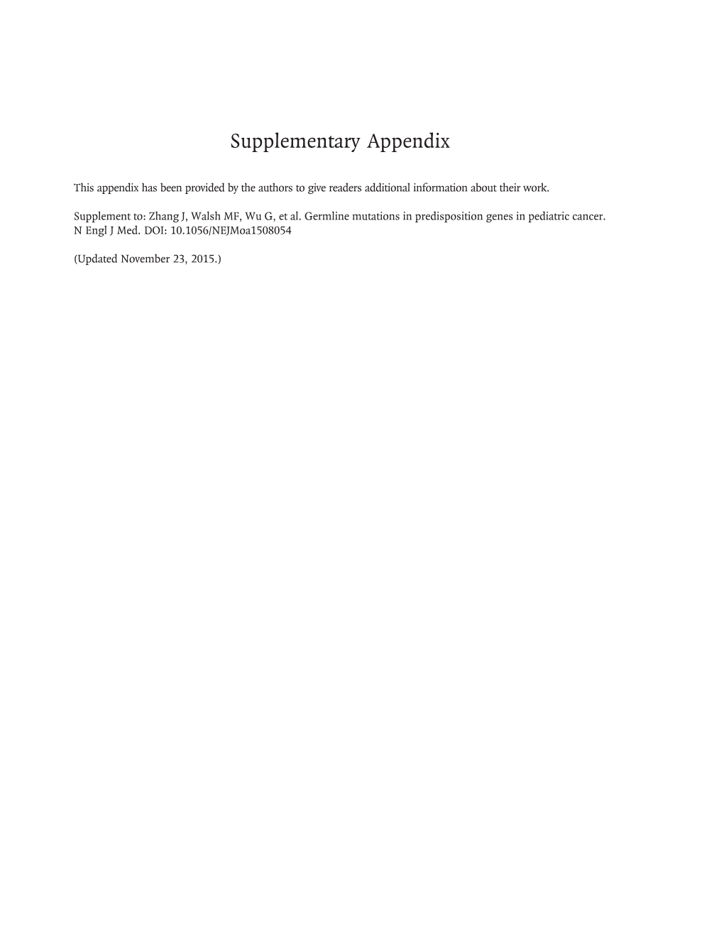 Supplementary Appendix