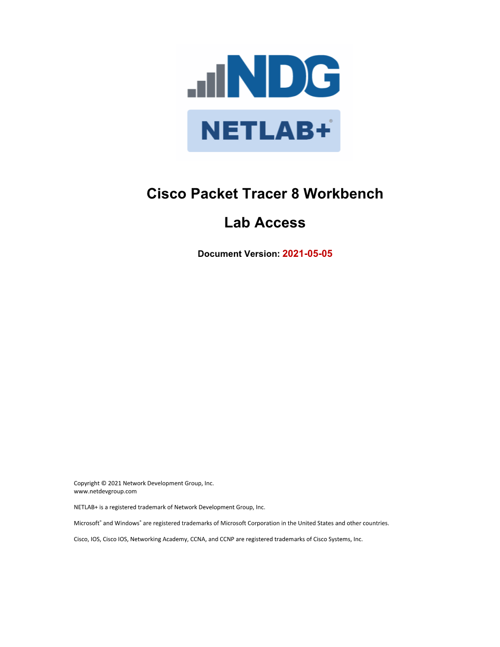 Cisco Packet Tracer 8 Workbench