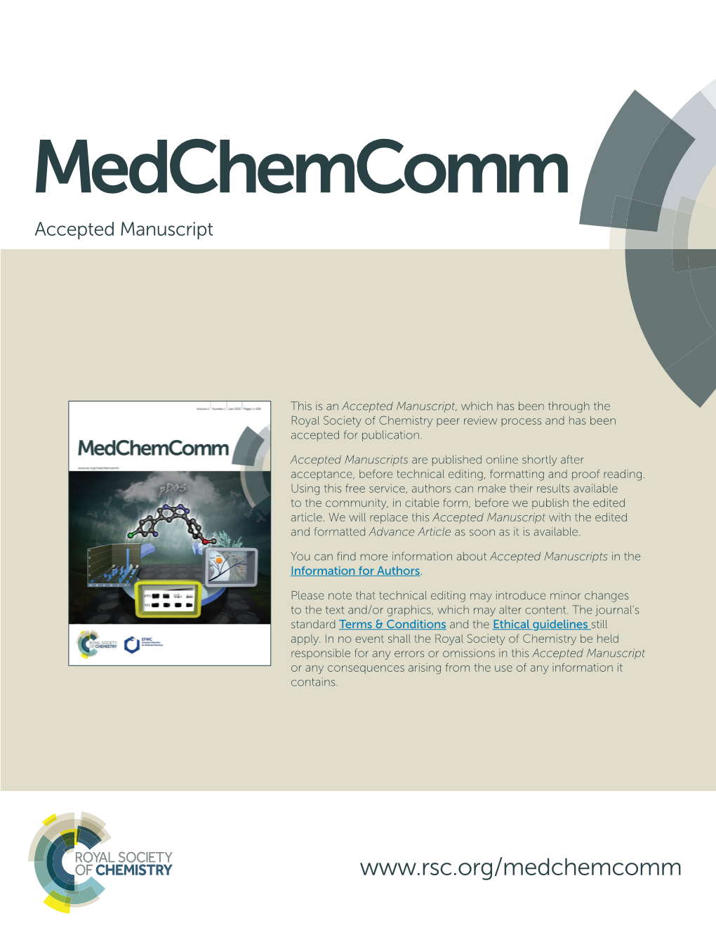 Medchemcomm Accepted Manuscript