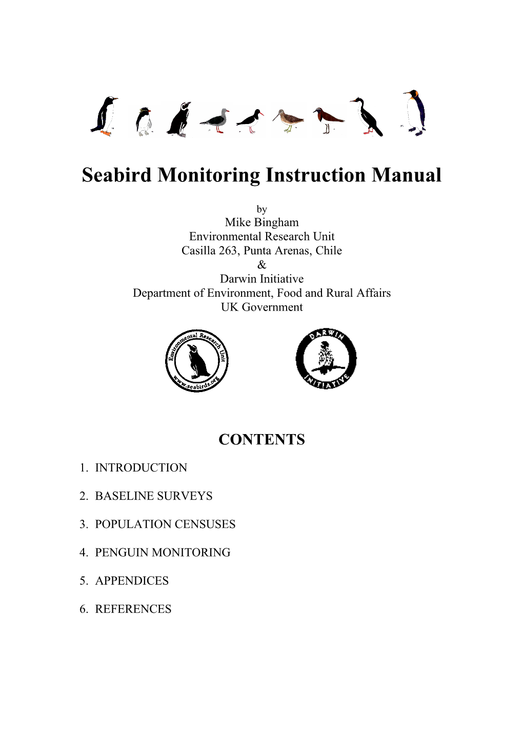 Seabird Monitoring Instruction Manual