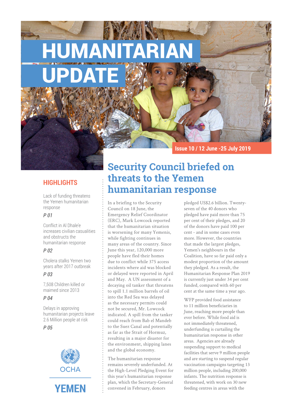 Humanitarian Update