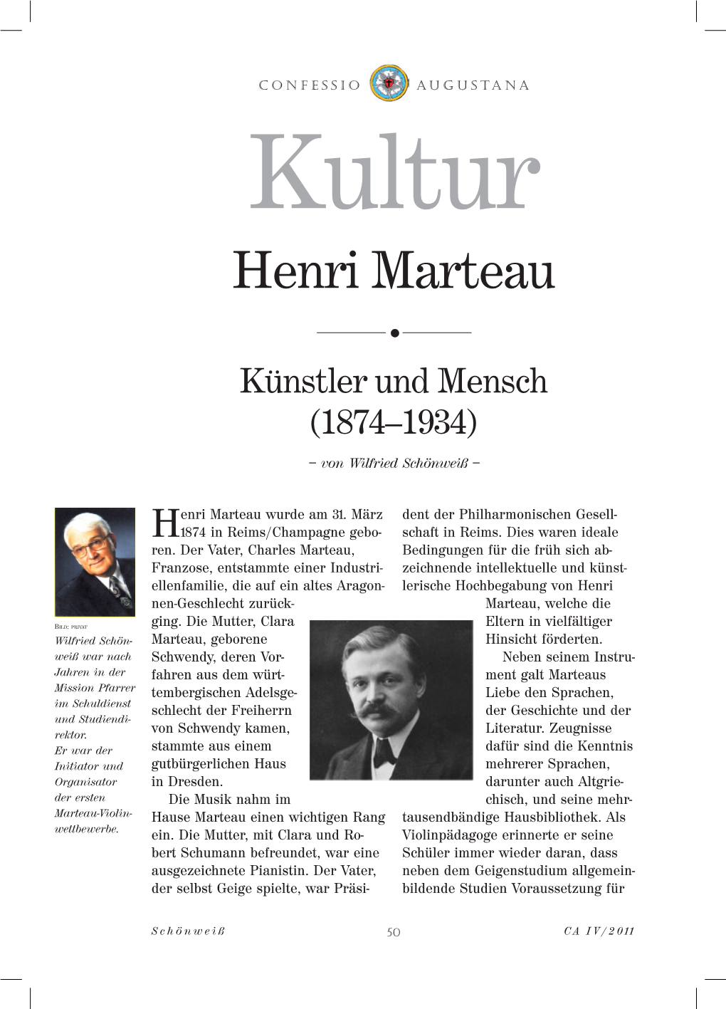 Henri Marteau. Künstler Und Mensch (1874–1934)