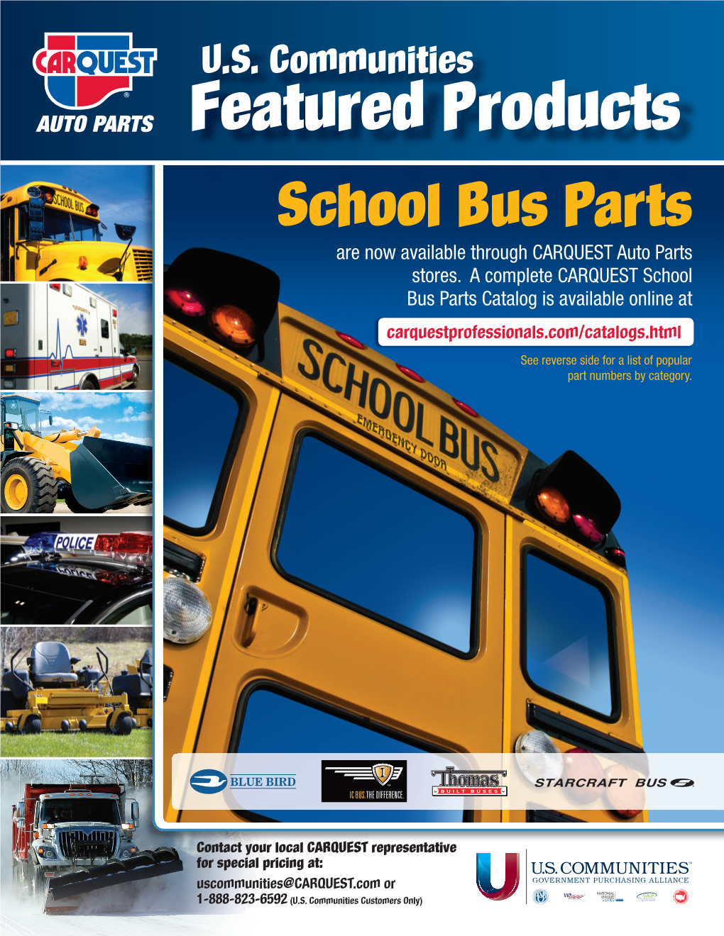 School Bus Parts Are Now Available Through CARQUEST Auto Parts Stores