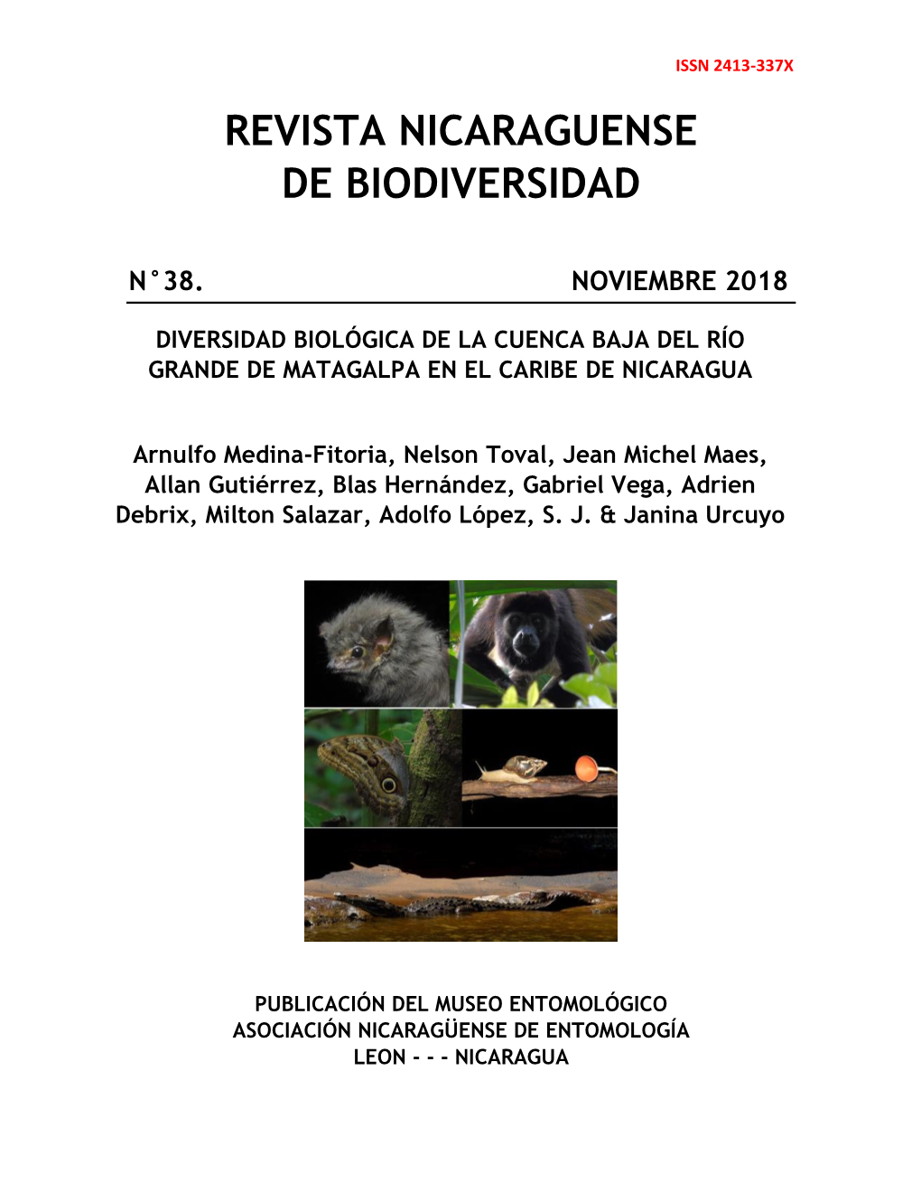 Revista Nicaraguense De Biodiversidad