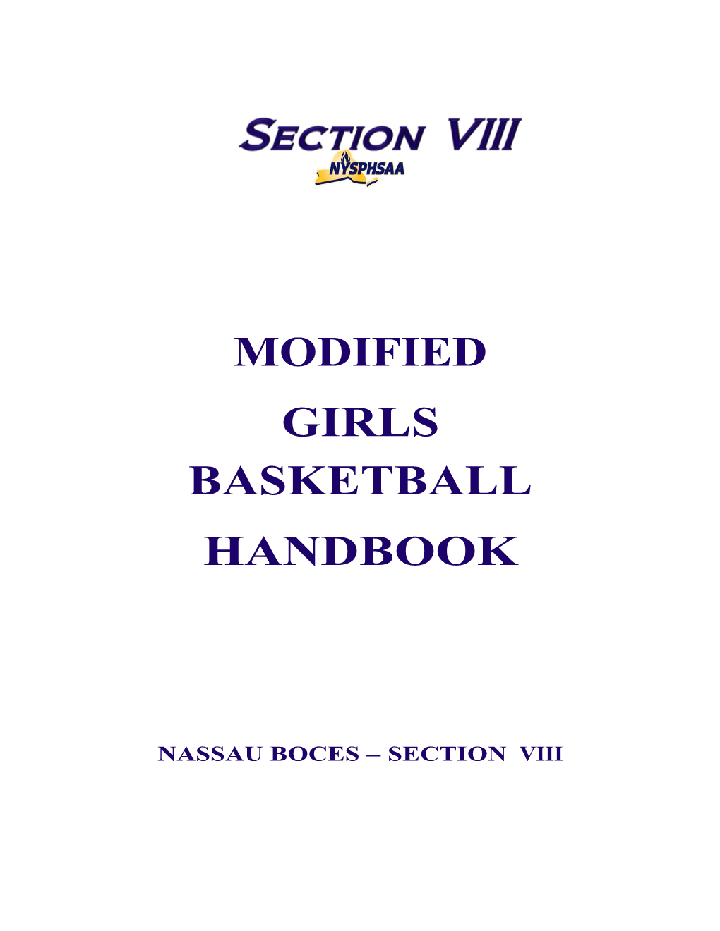 Modified Girls Basketball Handbook
