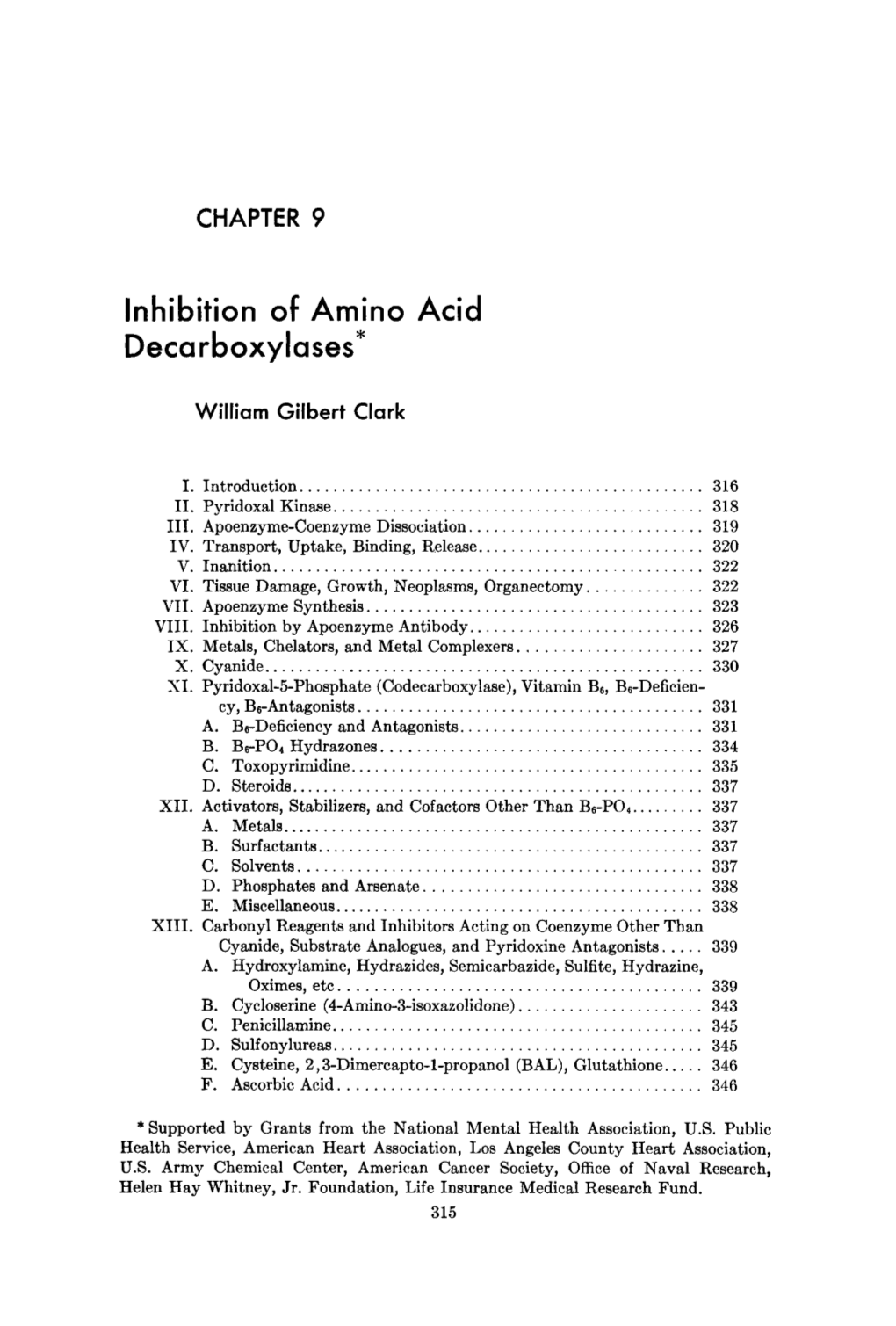 Inhibition of Amino Acid Decarboxylases*