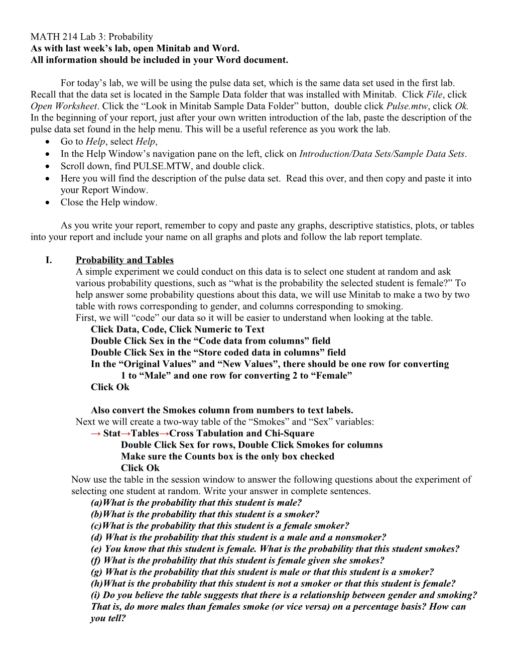 MATH 214 Lab 3: Probability