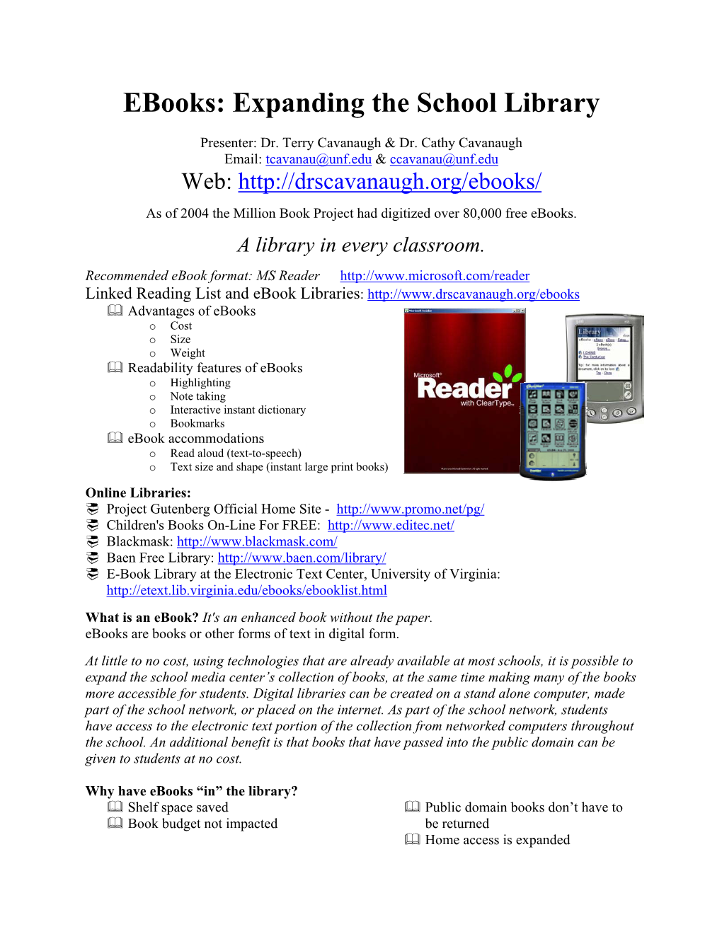 Ebooks: Expanding the School Library