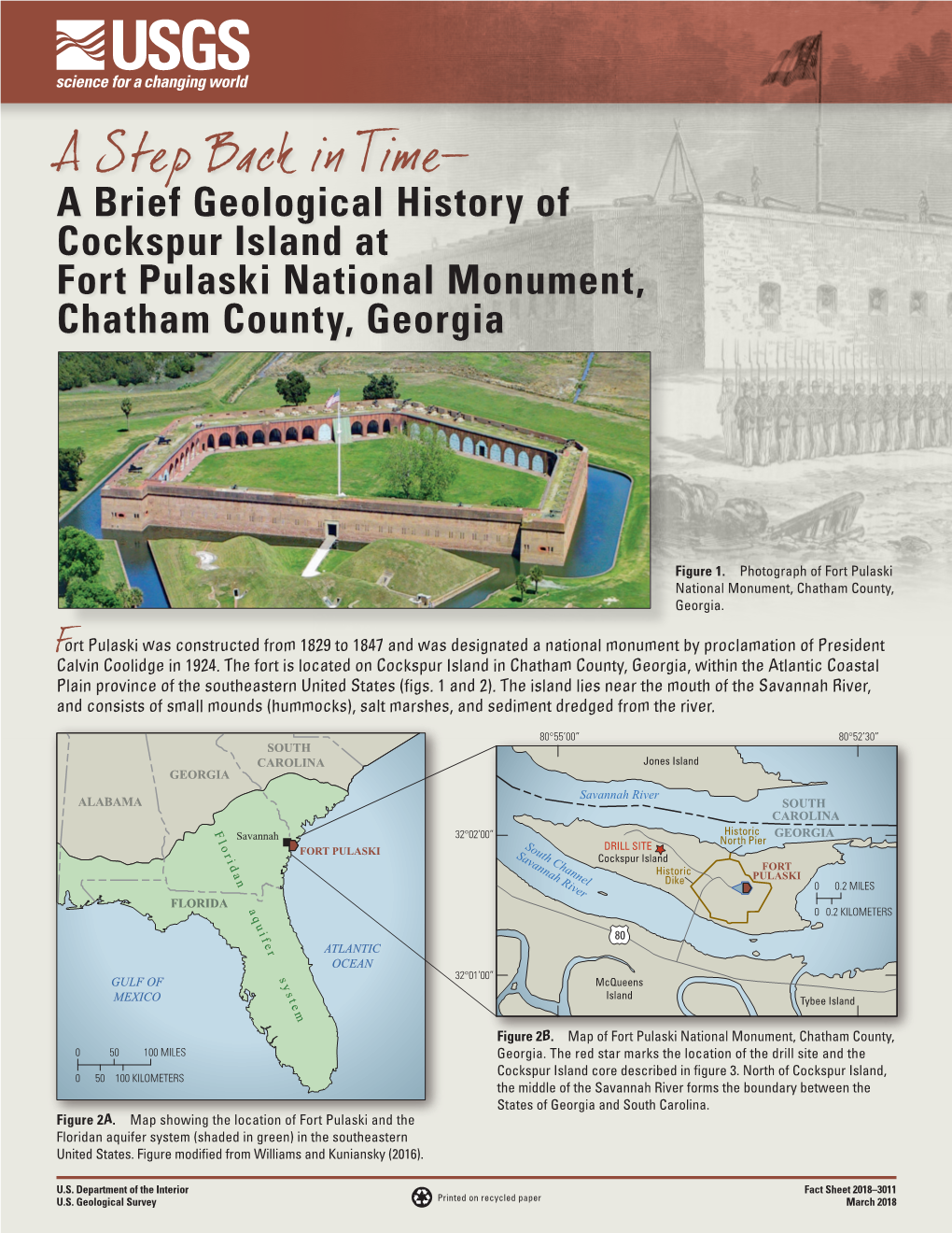 A Brief Geological History of Cockspur Island at Fort Pulaski National