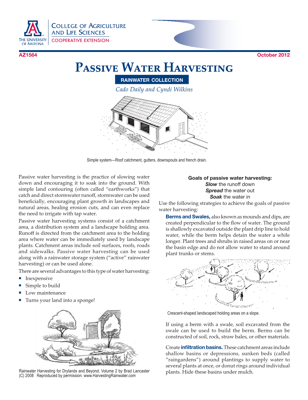 Passive Water Harvesting – Rainwater Collection