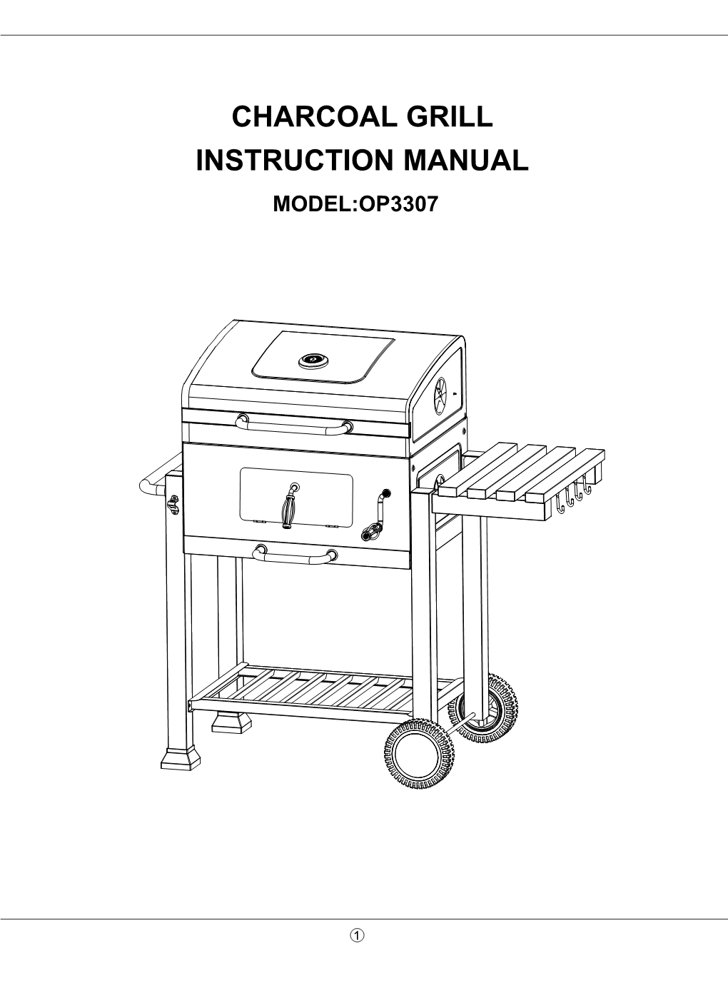 Charcoal Grill Instruction Manual Model:Op3307