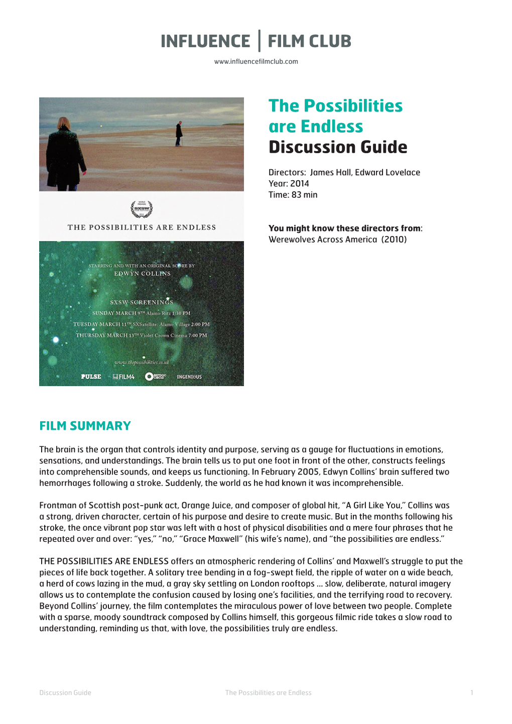 The Possibilities Are Endless Discussion Guide