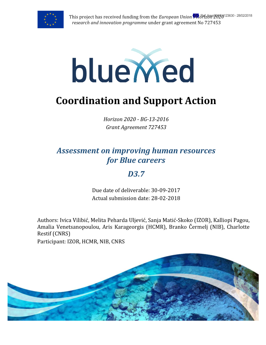 Assessment on Improving Human Resources for Blue Careers D3.7