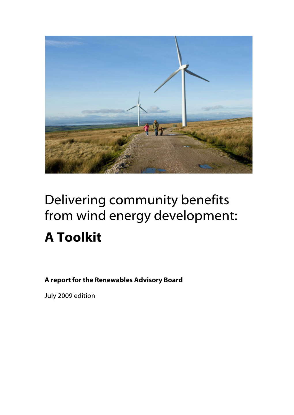 Delivering Community Benefits from Wind Energy Development