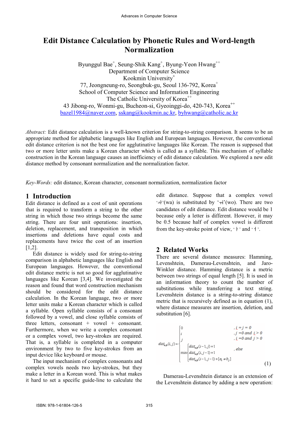 Edit Distance Calculation by Phonetic Rules and Word-Length Normalization