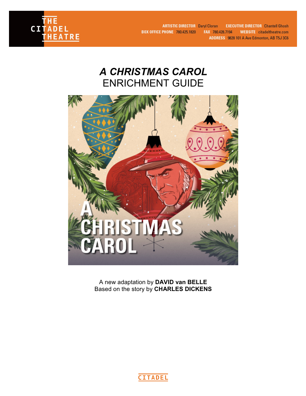 A Christmas Carol Enrichment Guide