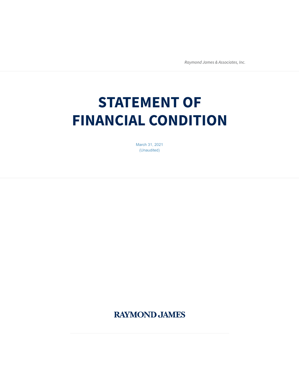 Statement of Financial Condition