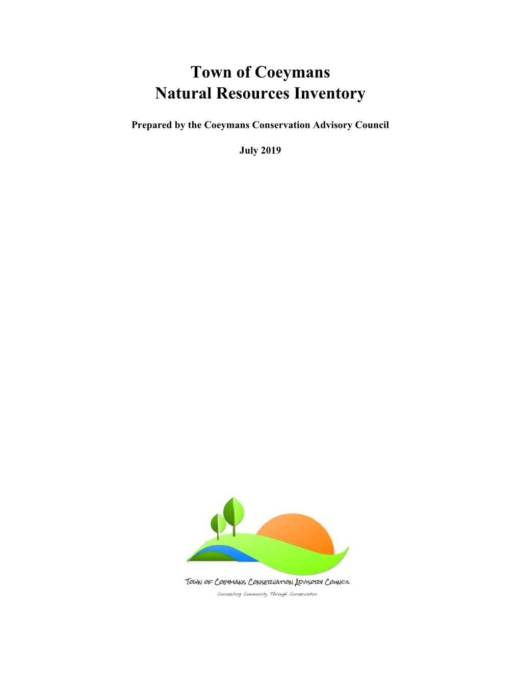 Town of Coeymans Natural Resources Inventory