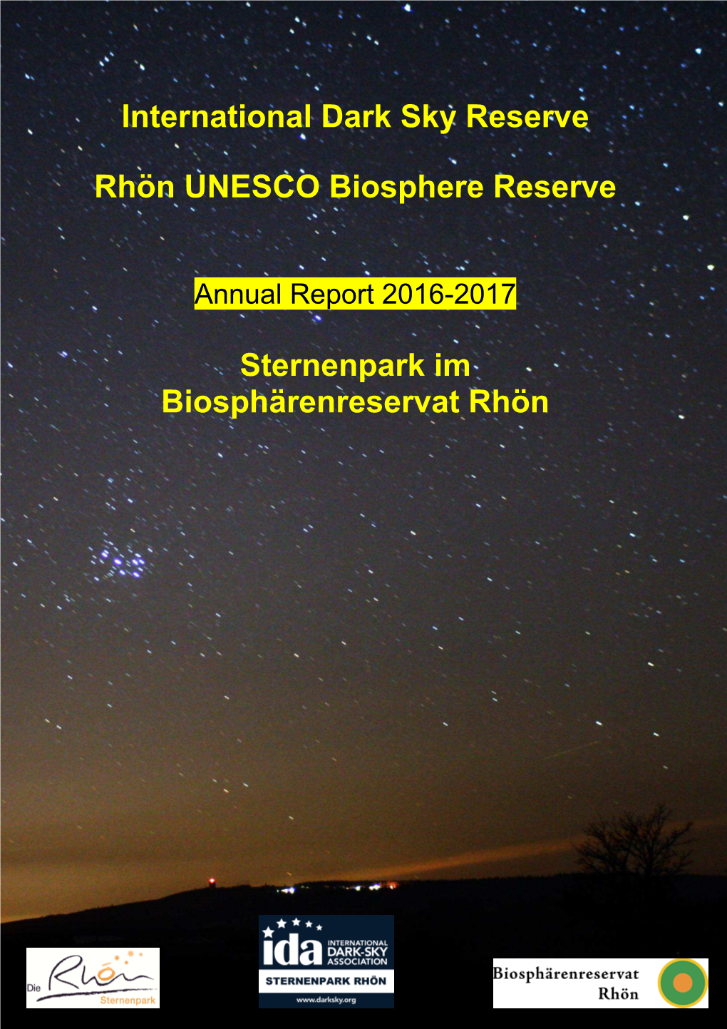 Annual Report Dark Sky Reserve Rhön 2016-2017