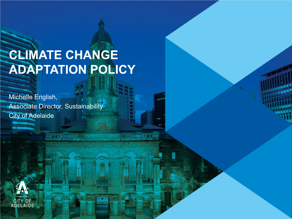 Climate Change Adaptation Policy