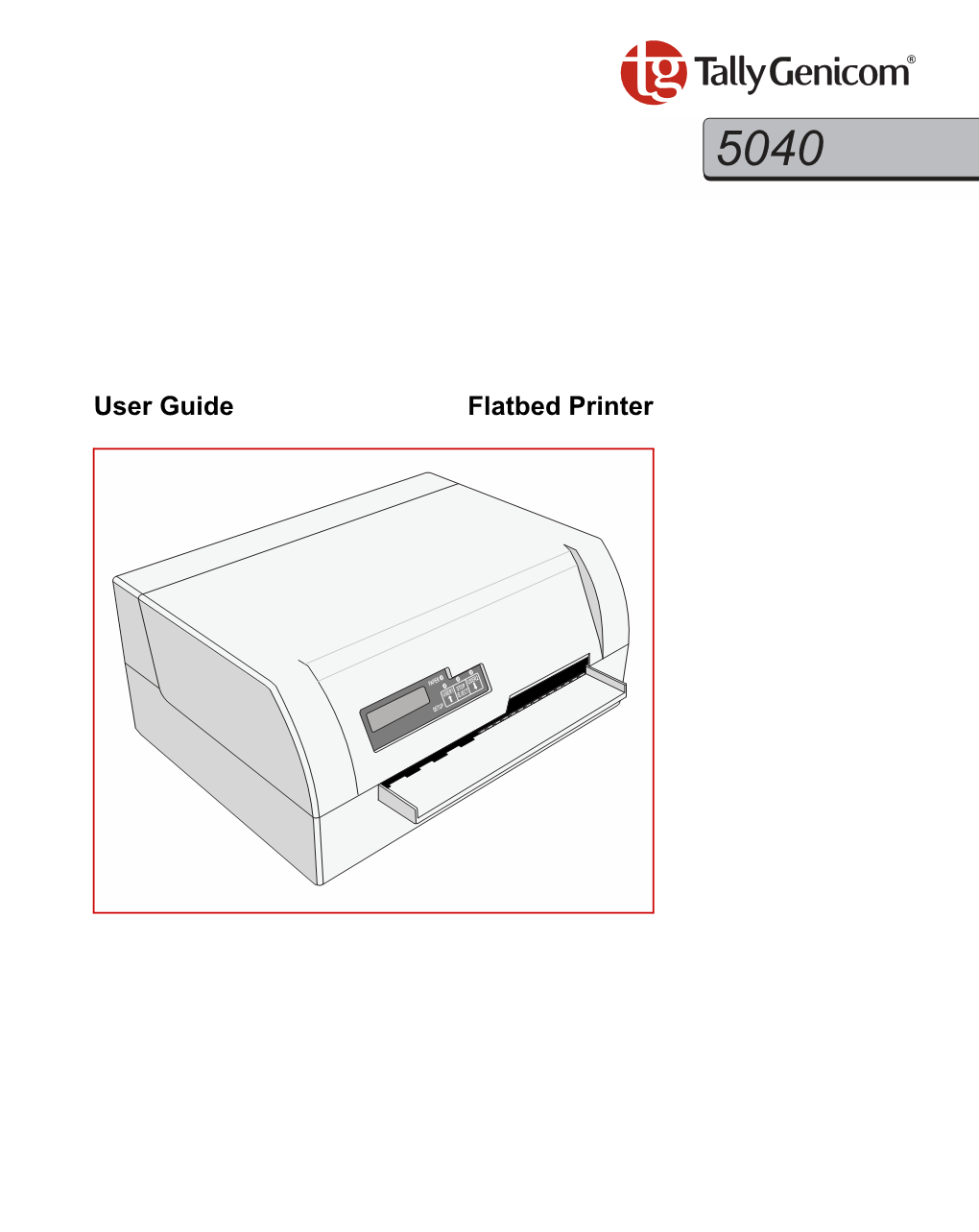 User Guide Flatbed Printer