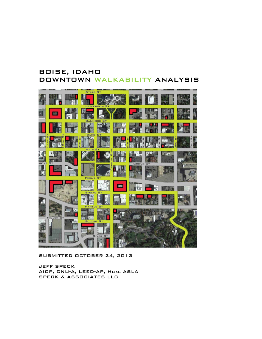 Boise, Idaho Downtown Walkability Analysis