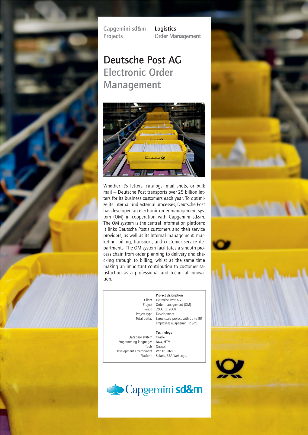 Deutsche Post AG Electronic Order Management