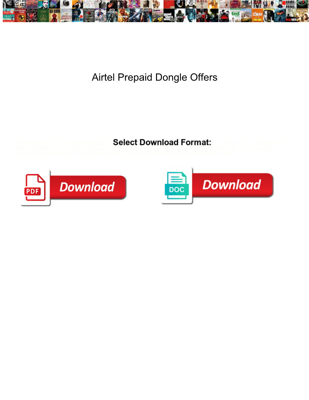 Airtel Prepaid Dongle Offers