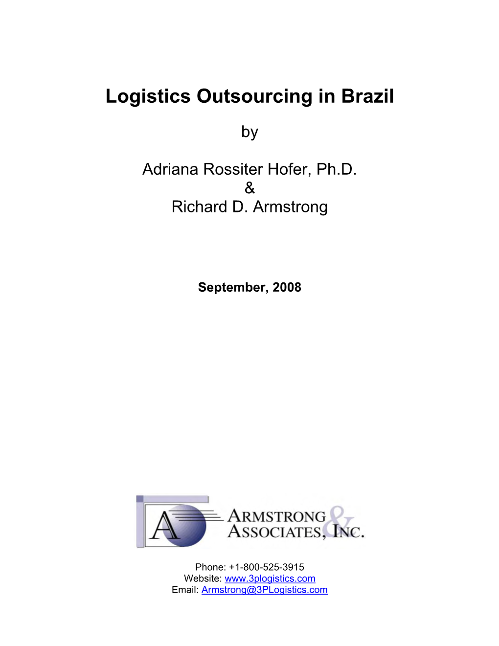 Logistics Outsourcing in Brazil