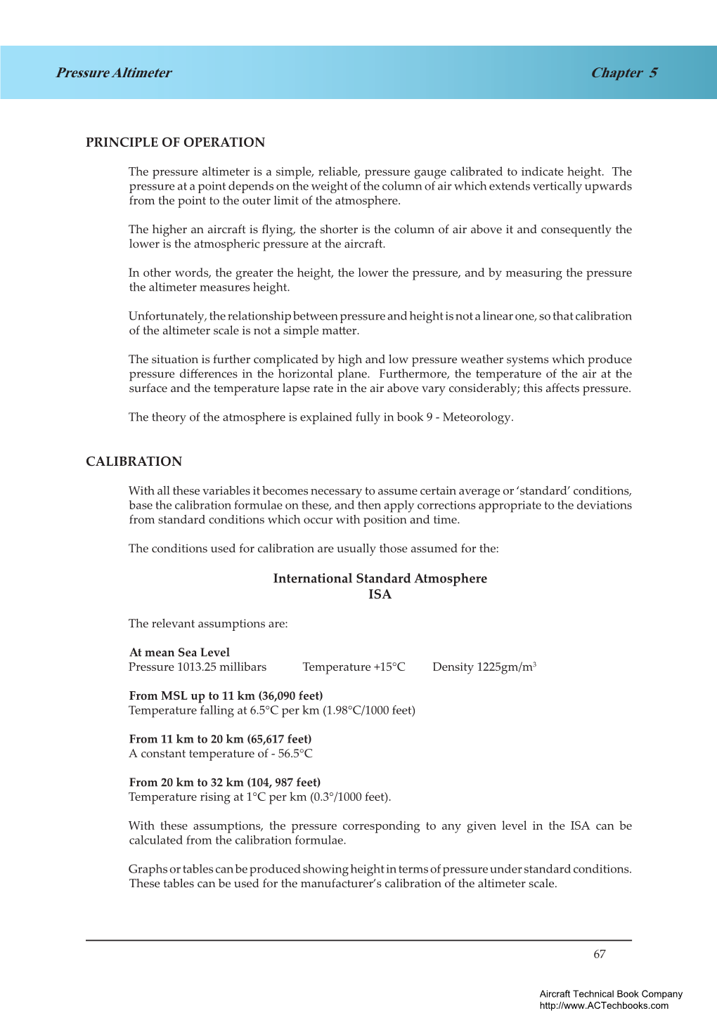 Chapter 5 Pressure Altimeter